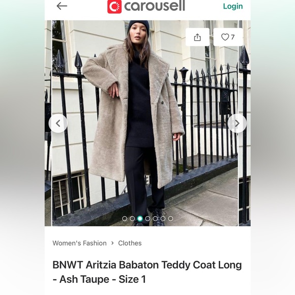 Babaton coat new without tag never worn - Picture 5 of 15